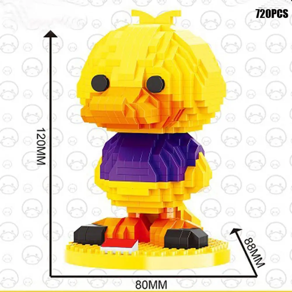 

hot lepining creators Brand Fashion Image Cartoon Platypus mini Micro Diamond Building Blocks model bricks toys for child gift