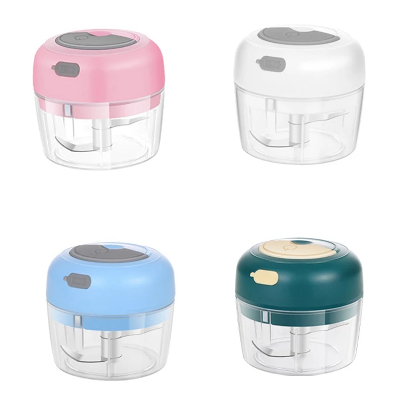 

Mini Electric Garlic Chopper,Small Food Processor Cordless Ginger Onion Spice Grinder Mincer Kitchen Blender USB