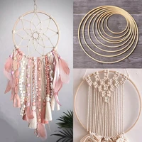 new diy bamboo circle for wreath craft court fan cross stitch tool dreamcatcher accessories wedding decoration versatile