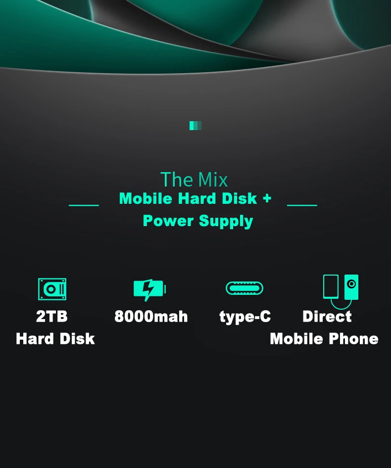 Xiaomi бренд power Bank 8000 мАч новая технология механический жесткий диск 500 Гб 1 ТБ 2 ТБ твердотельный накопитель 256 ГБ 512 ГБ 1 ТБ USB type-C