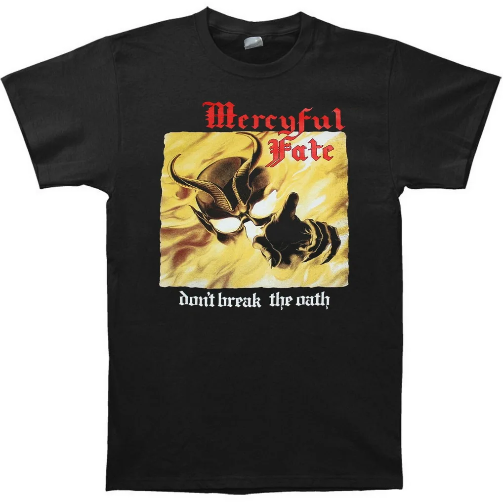 Mercyful Fate Don't Break The клятва 1984 футболка с изображением обложки альбома на заказ