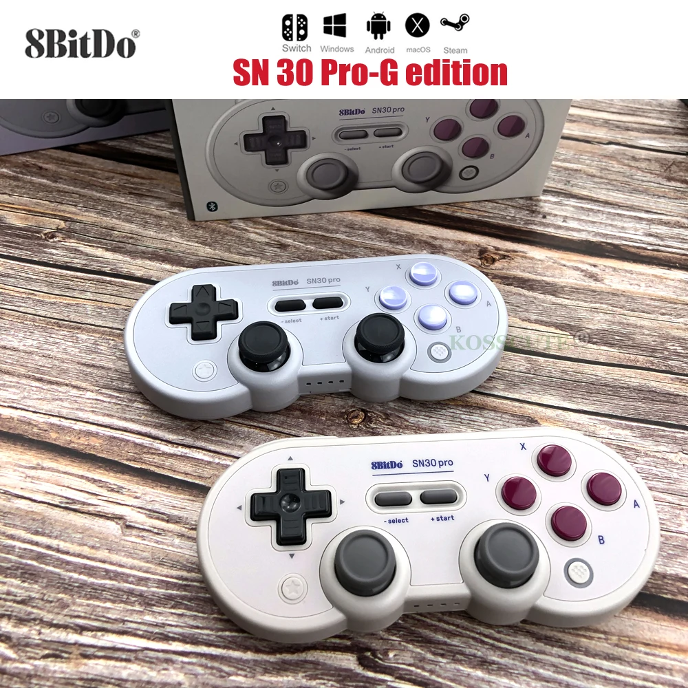 

Беспроводной Bluetooth геймпад 8BitDo SF30 Pro SN30 Pro, контроллер, джойстик для Windows, Android, macOS, Nintendo Switch, Steam