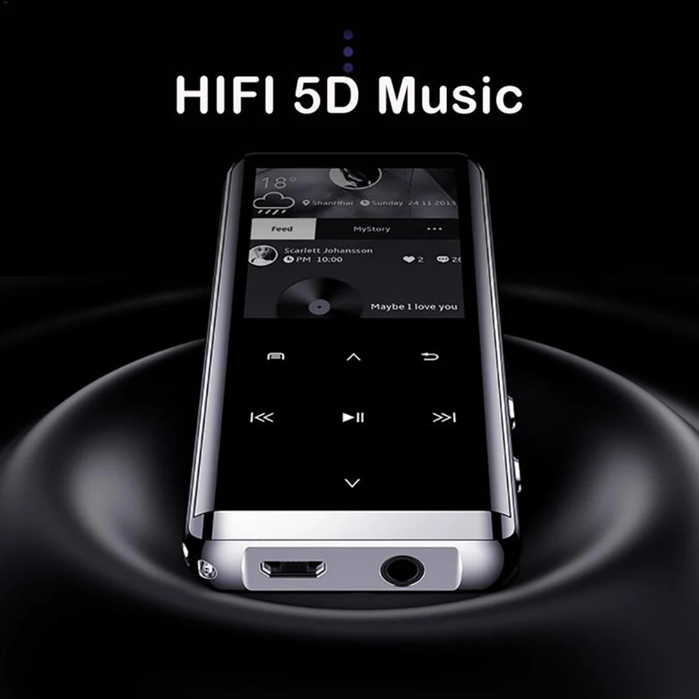 

M13 Bluetooth Mp3 Player FM Radio Portable Color Display Lossless HIFI Music Listen Lyrics Synchron Mini Ultra Thin Player