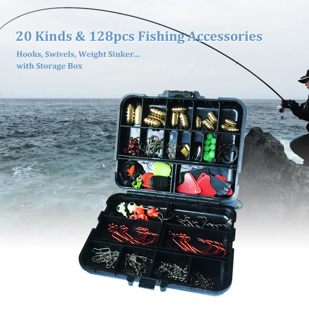 128 шт./коробка рыболовные аксессуары|fishing tackle box|tackle boxfishing accessories |