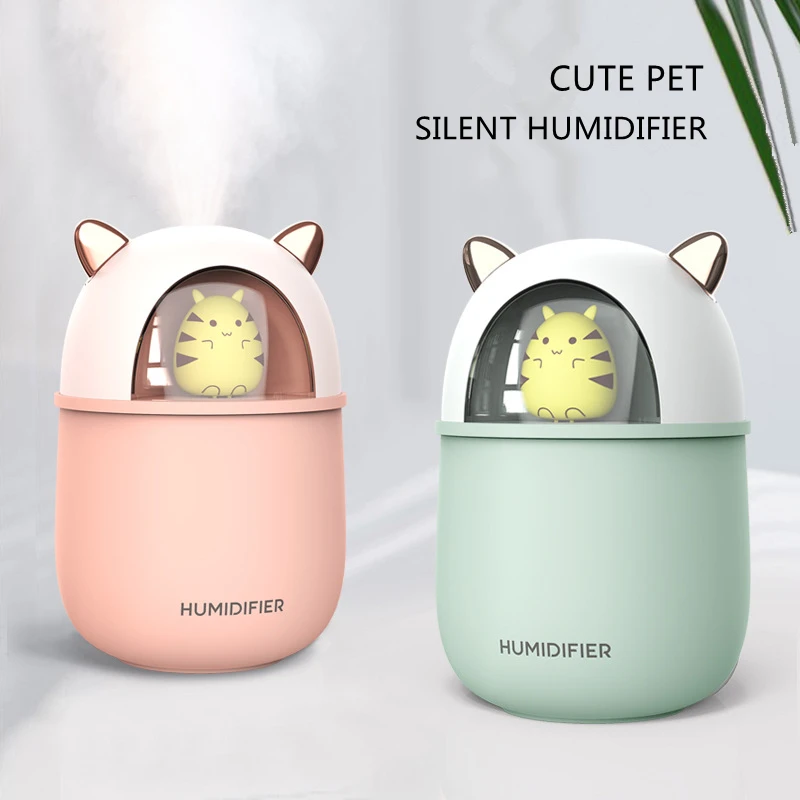 USB увлажнитель 300 мл милый питомец Ультразвуковой Холодный Туман Арома воздушный