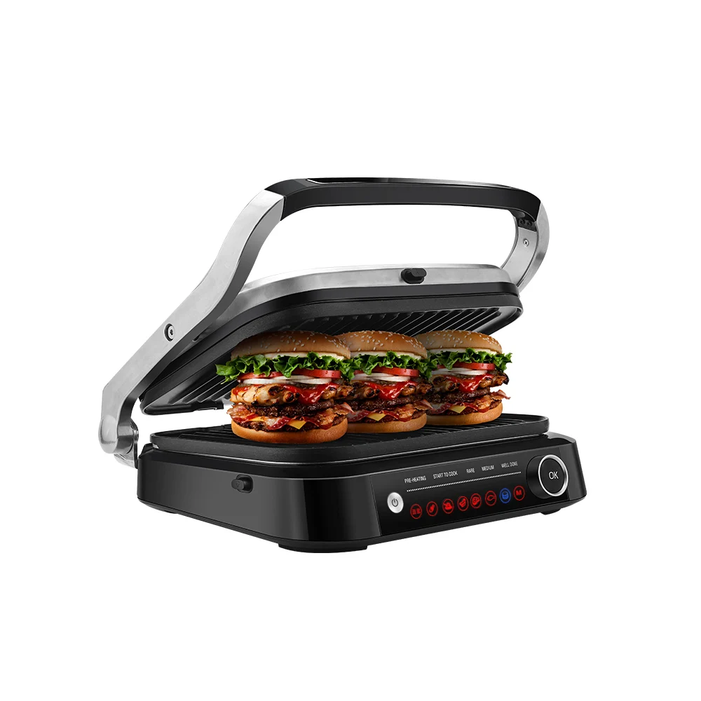 

180 Unfoldable Electric Griddler Food Thickness Measure Plate Detachable Steak Grill Non-stick Tray Steak Machine for Kitchen