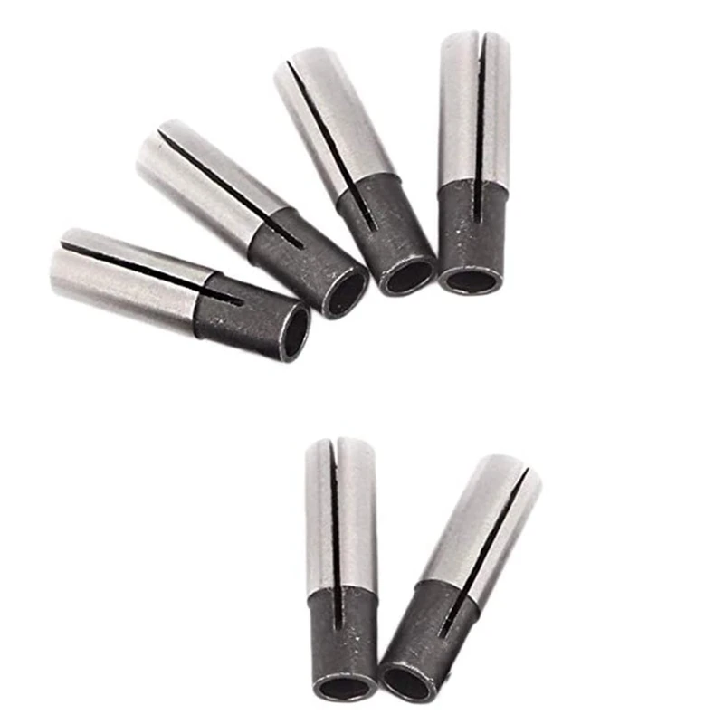 

6Pcs 1/4 inch to 1/8 inch Precision Engraving Bit CNC Router Tool Adapter Convert for Engraving Machine ER Collet