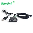 Biurlink оригинальный USB AUX в сменный порт 3Pin AUX 4Pin круглый USB-кабель адаптер для BMW E39 E46 E53 X5 16:9 NAVI CD-плеер