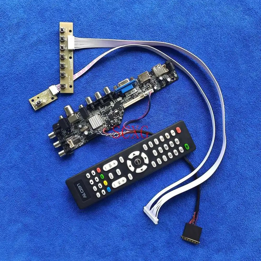 

Digital LVDS 40-Pin For CLAA140WB01/CLAA140WB01A/CLAA140WB11A Kit 1366*768 VGA USB AV DVB HDMI-compatible Matrix drive card LED