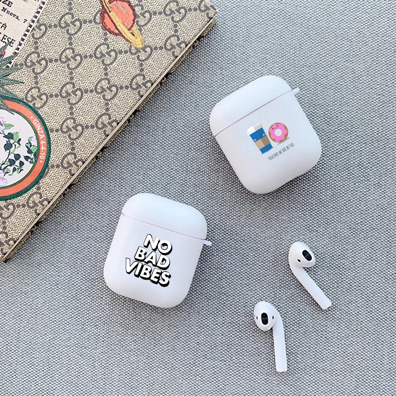 Симпатичные пончики кактус смайлик для Apple Airpods 2 беспроводной bluetooth чехол мягкий