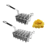 stainless steel taco deep shell fryer taco holder stand rack basket with handgrip kitchen