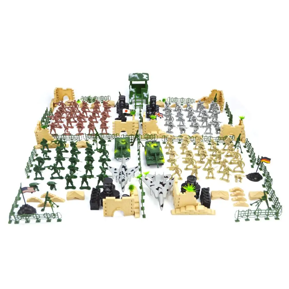 Пластиковые Военные солдаты HobbyLane 250 шт./компл. фигурки героев набор для игр