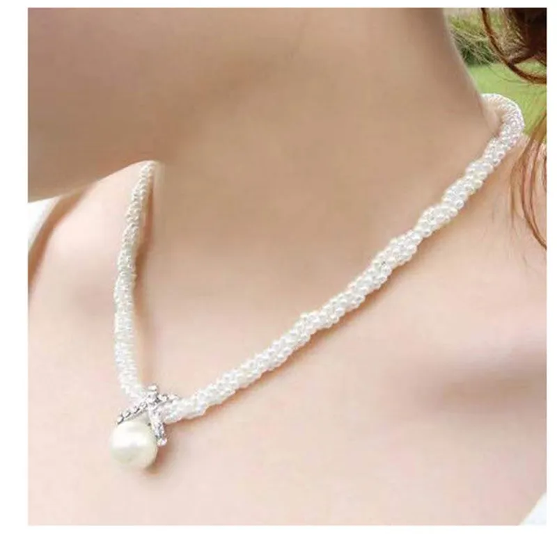 Ожерелье-чокер Kymyad цепочка с имитацией жемчуга | Украшения и аксессуары