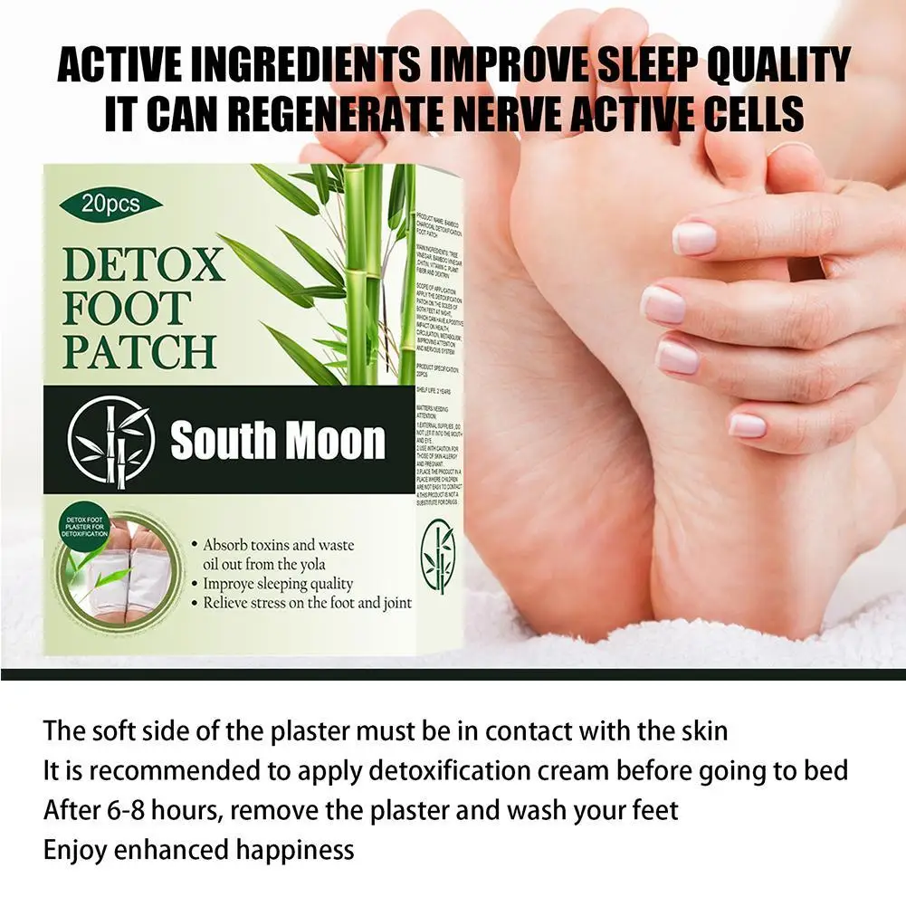 20 шт. пластыри для ног с бамбуковым углем | Красота и здоровье
