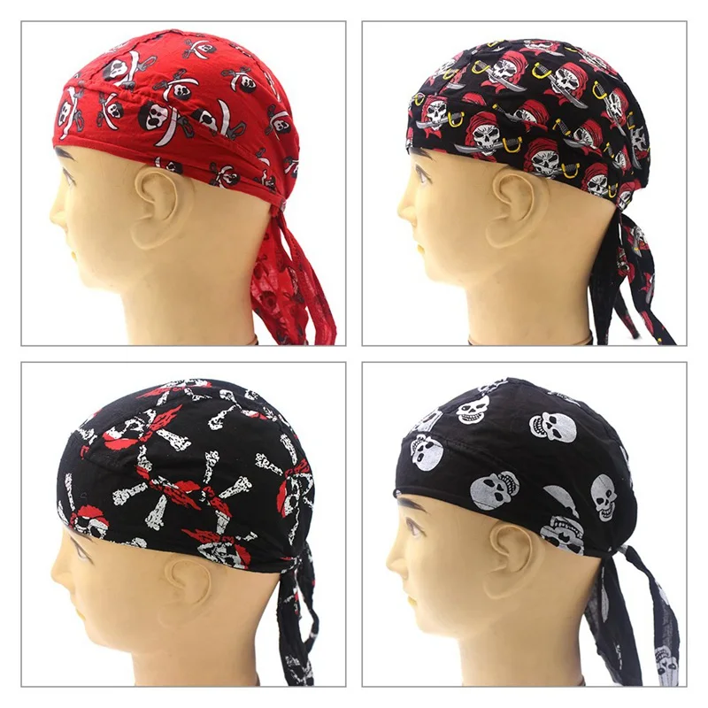 Уличная шапка быстросохнущая шаль с узором в виде головы черепа повязка на