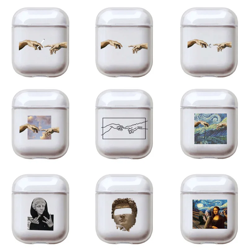 

Abstract art pattern Phone Case For Apple Airpods 2/1 Cover Cute Cartoon Hard Case For Airpod Earphone Capa For air pods