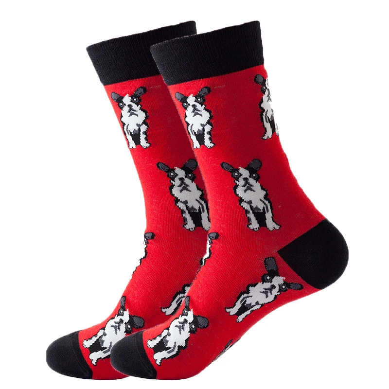 

1pairs/lot Brand Quality Men Socks Combed Cotton colorful Happy Funny Socks Hot Sale fashion Casual long Mens compression socks