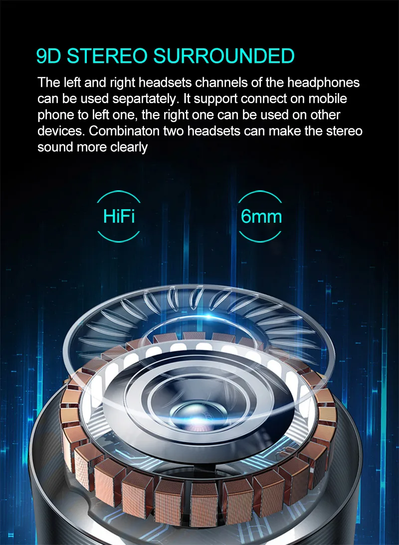 TWS 5,0 Bluetooth наушники CVC шумоподавление водонепроницаемые наушники стерео спортивные наушники двойной микрофон беспроводные Bluetooth гарнитуры