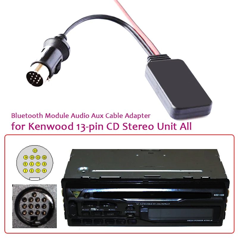 Car bluetooth Module Audio Aux Cable Adapter Receiver For Ke