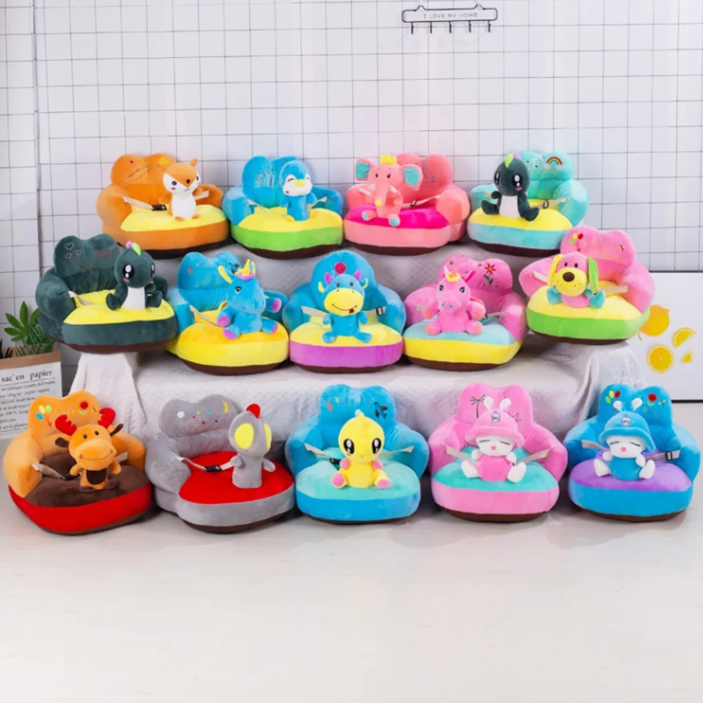 

Cute Cartoon Baby Sofa Cover Learning to Sit Seat Feeding Chair Case Kids Baby Sofa Skin Infant Baby Seat Sofa Without Cotton