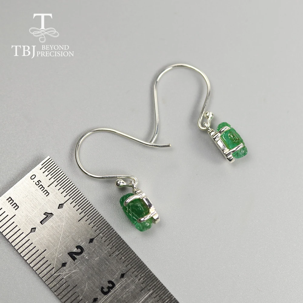 Ювелирные изделия ручной работы с изумрудами TBJ ювелирные драгоценными камнями