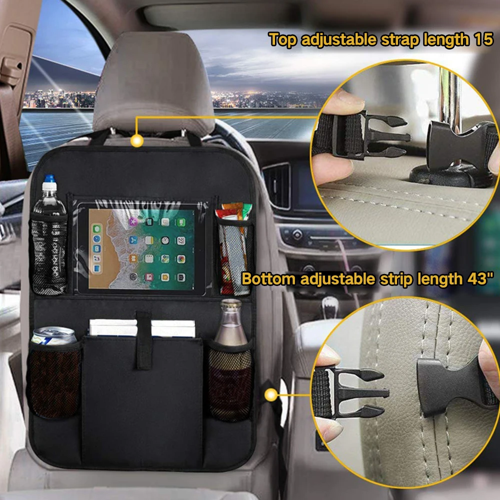 

2PCS Multifunction Car Seat Storage Bag Car Covers Back Seat Organizer Holder Storage Pocket Organizer Diverse Bag Seat Back