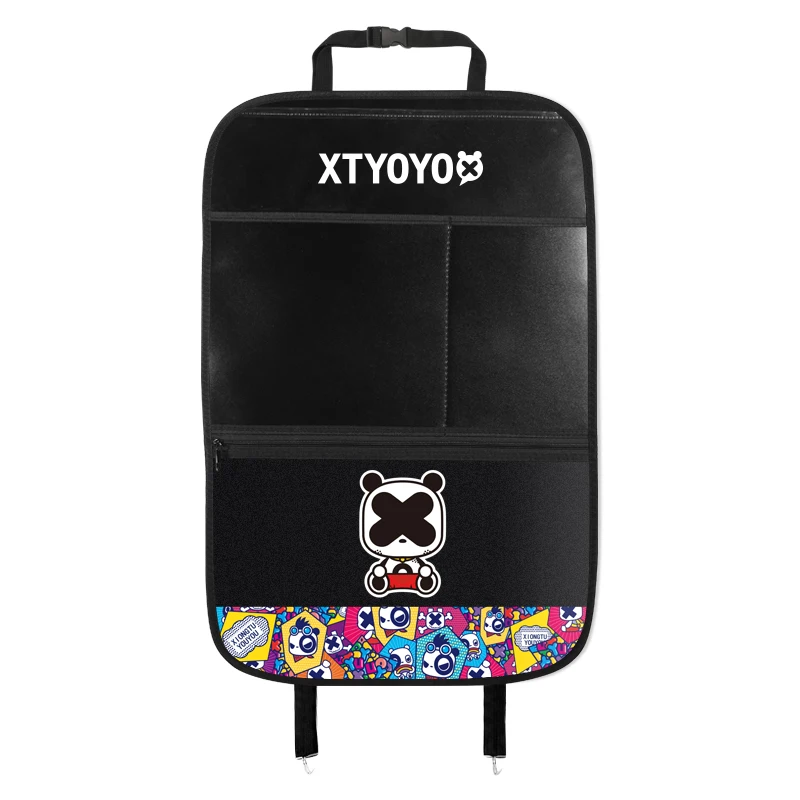 

Leather Anti-dirty pad Seat back cover protector for kids baby children protection Anti-kick mat Phone Ipad holder organizer