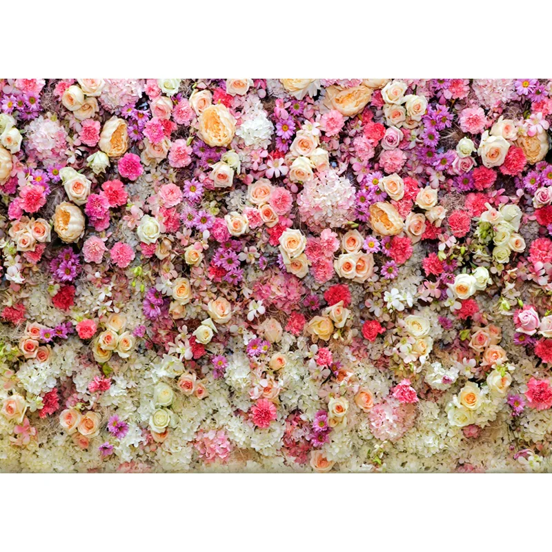 

Vinyl Custom Photography Backdrops Prop Flower Wall Theme Photo Studio Background LCJD-156