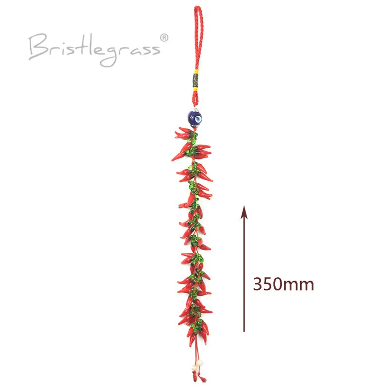 BRISTLEGRASS Турецкая голубой с клипсами Дурной глаз чили Ленточки автомобиль