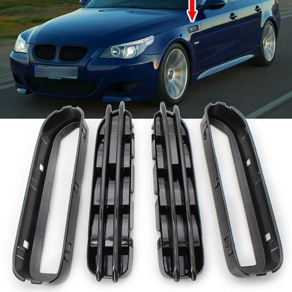 

Автомобильная решетка ABS, боковое крыло, вентиляционные отверстия, решетка для BMW 5 серии E39 E60 E61 M5 1991-2003 2004 2005 2006 2007 2008 2009 2010