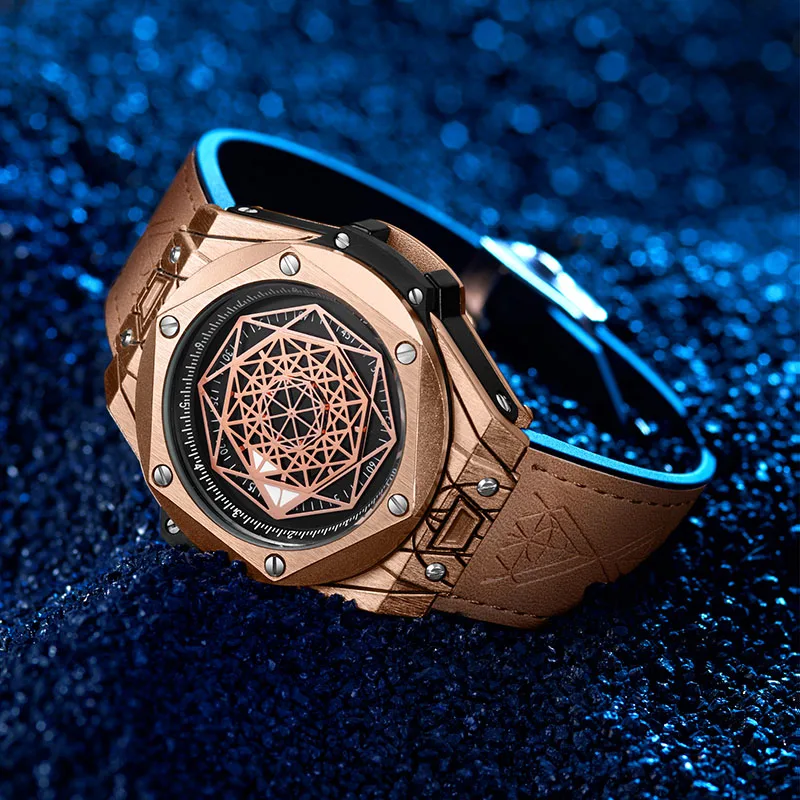 Купить Часы наручные мужские кварцевые, роскошные брендовые модные оригинальные уникальные водонепроницаемые, подарок для мужа, золотистые