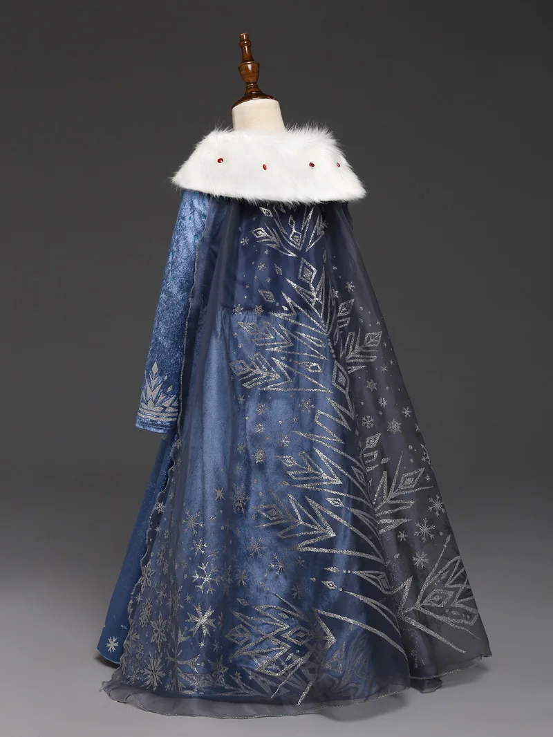 Girls elza dress party snow queen girls costumes for carnival princess elsa carnaval vestidos de fiesta infantil nina congelados | Детская