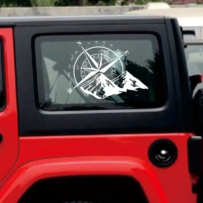 

48*34cm Off-road Compass Car Sticker Rose Navigate Vinyl Sticker Decal Car Auto Laptop Car Door and Hood A0NE