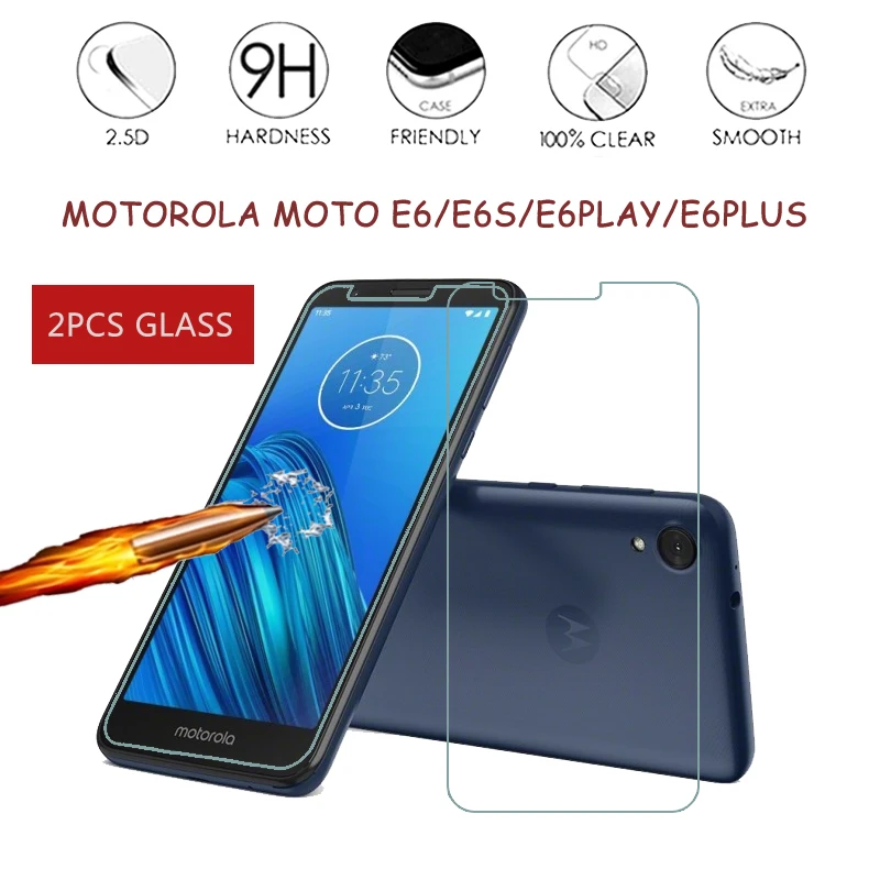 Moto E6 защитная пленка из закаленного стекла с уровнем твердости 9H 2.5D Защитная для