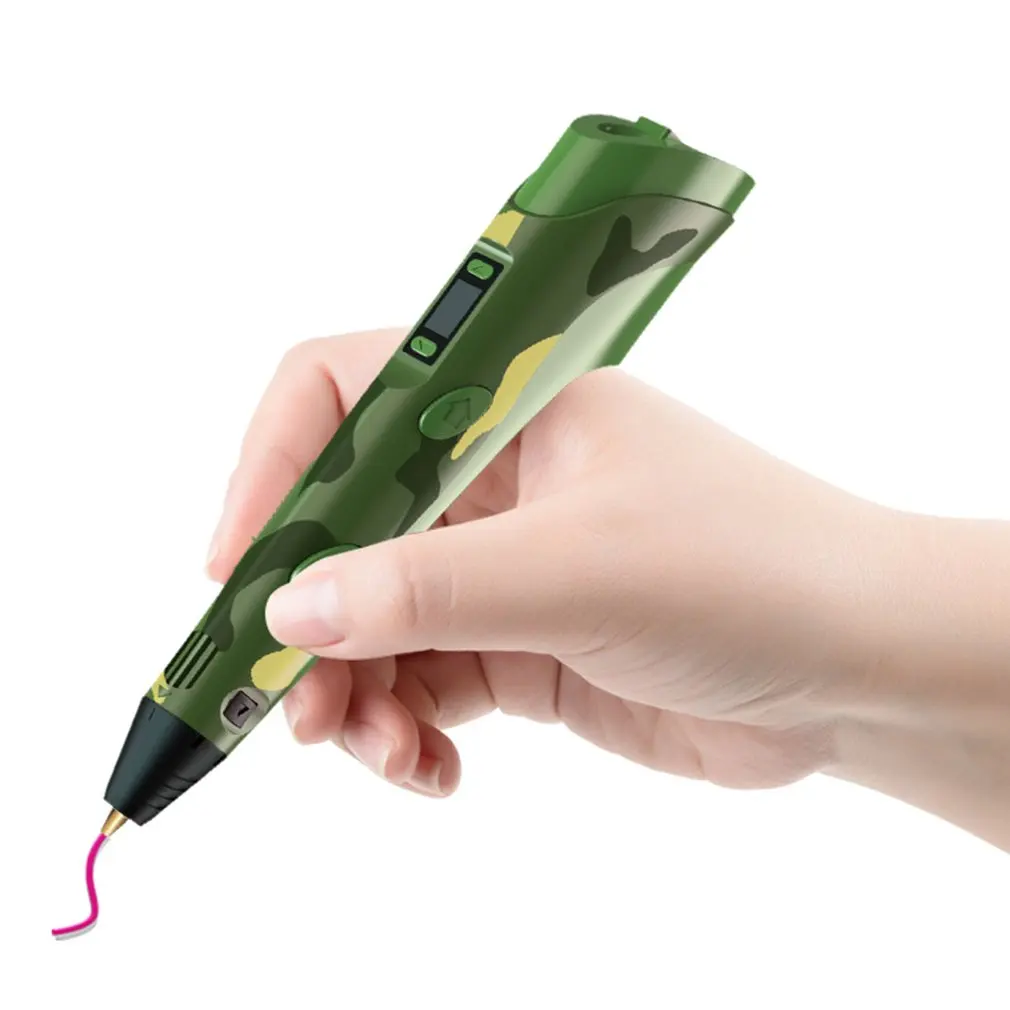 

New Technology Safe Material PLA Consumables Children Toy Printing Pen Kids Camouflage Beautiful 3D Printing Pen