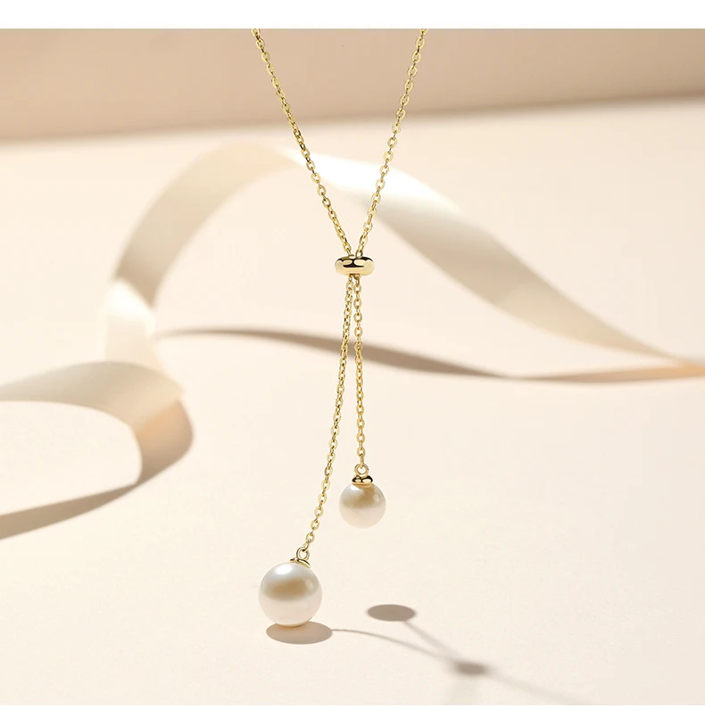 Модное оригинальное ожерелье с кристаллами Сваровски-жемчужные длинные