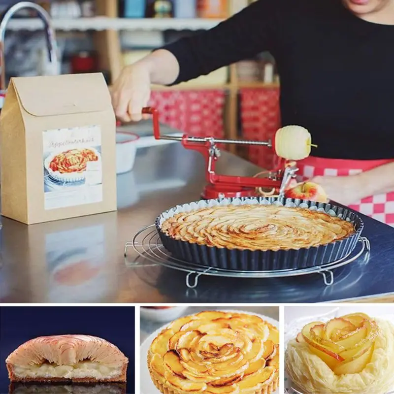 Машина для очистки и нарезки фруктов яблок нержавеющая сталь 3 в 1 | Бытовая