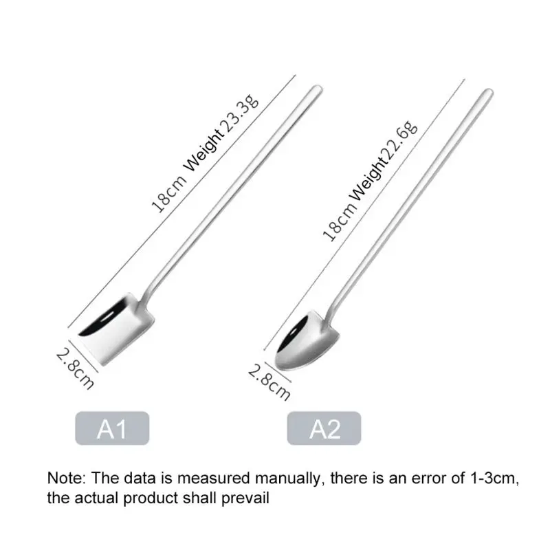 

High-end Exquisite Tea Spoon Coffee Stainless Steel Spoon Long Handle Ice Spoon Coffee Spoon Tea Home Kitchen Tableware Spoons
