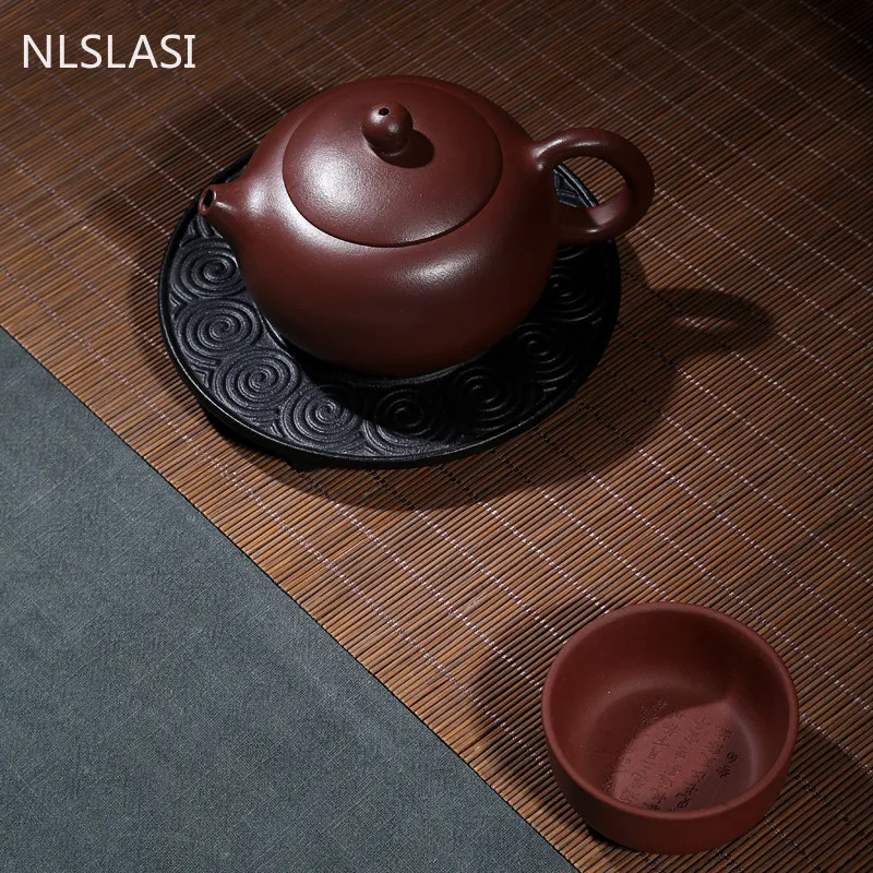 Высококачественный чайник из фиолетового песка 260 мл ручная работа искусство