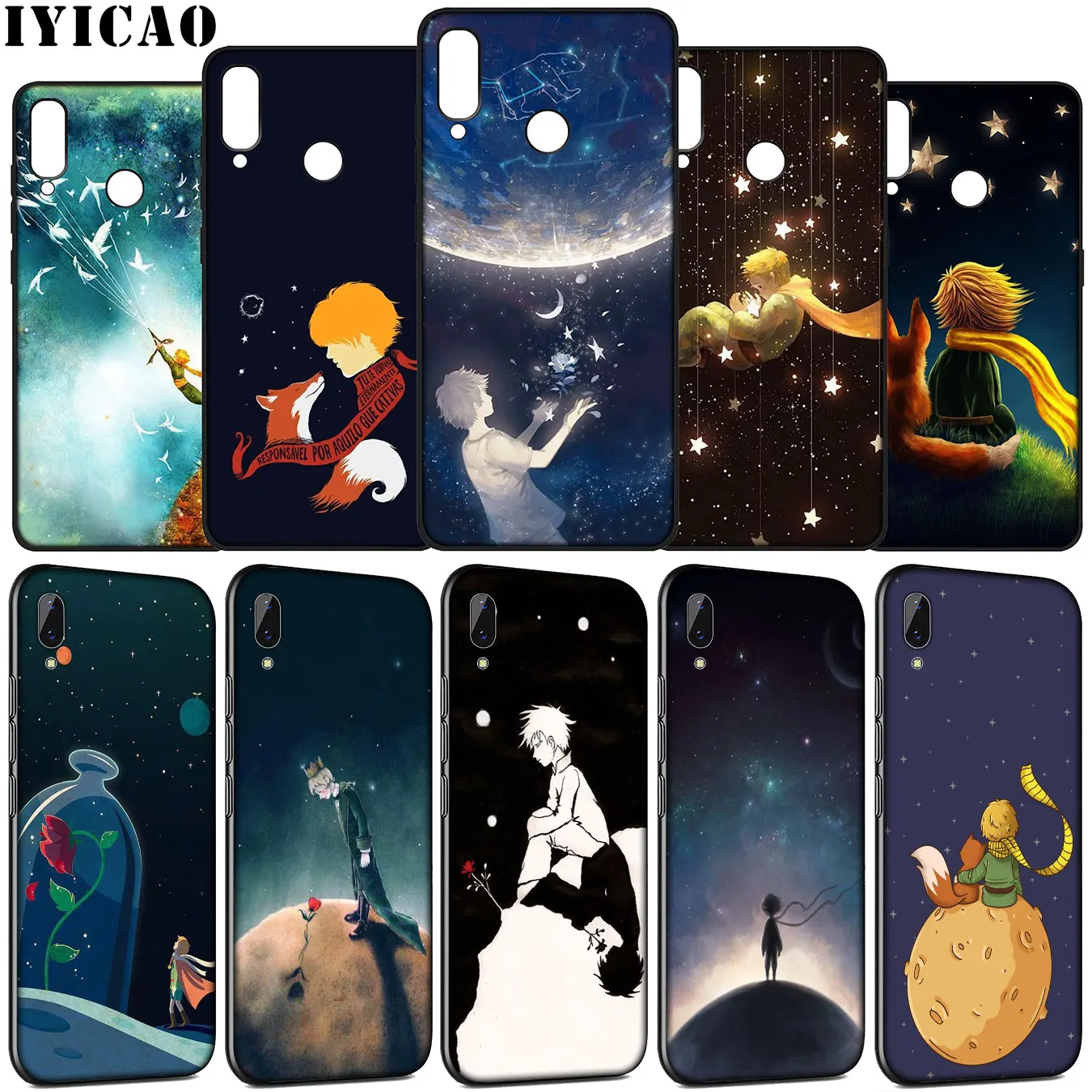 Мягкий силиконовый чехол IYICAO The Little Prince для Huawei Y9 Y7 Y6 Prime 2019 Honor view 20 8C 8X 8 9 9X 10 Lite 7C 7X 7A