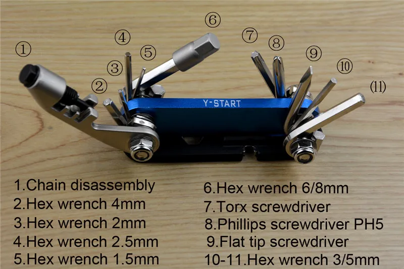 Набор инструментов для велосипеда BT04 многофункциональный инструмент катания на