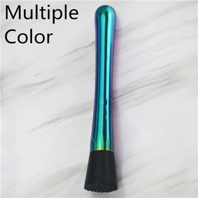 Multiple Colors Серебро медь золото коктейль мудлер нержавеющая сталь бар миксер барная посуда Mojito коктейль DIY напиток фрукты мудлер измельченный - Цвет: Multiple Colors