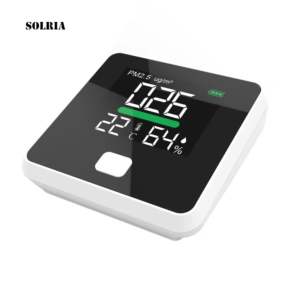 

Home LED Display PM2.5 Air Quality Monitor Digital Gas Analyzer Laser Duty Sensor Air Detector Temp Humidity Testing Appliance