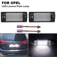 2x canbus led license number plate light for opel vectra c estate 2002 2003 2004 2005 2006 2007 2008 oem 93180083 6223510