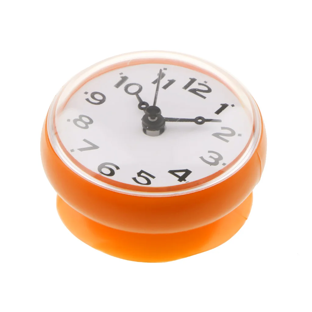 Водонепроницаемые часы на присоске для душа кухонные ванной комнаты