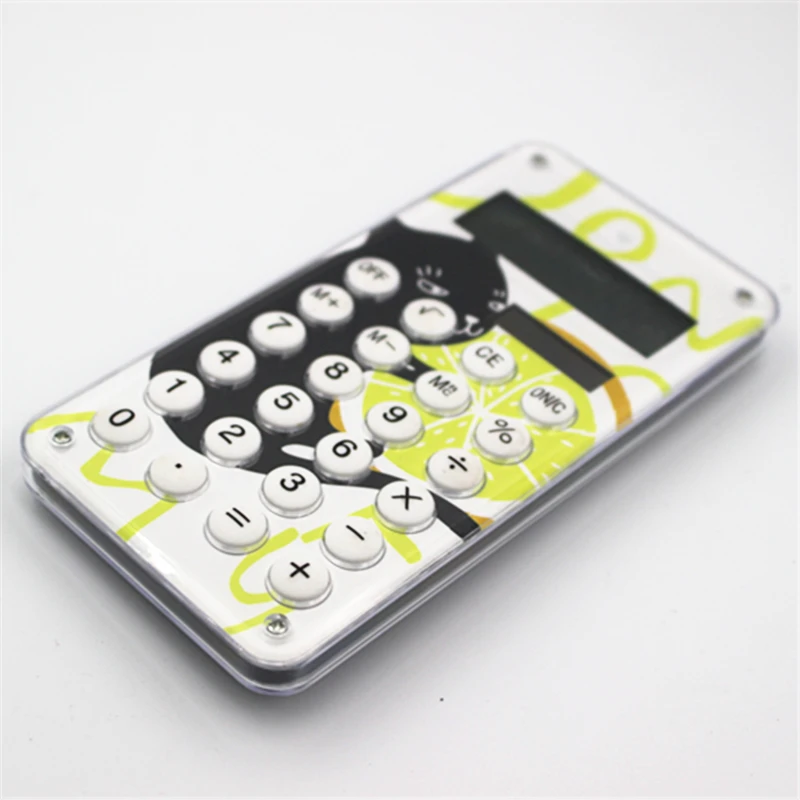 Карманный милый мини брелок с калькулятором 8 цифр портативный школьный