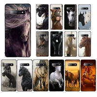 babaite horse animal painting pattern phone case for samsung s10 21 20 9 8 plus lite s20 ultra 7edge