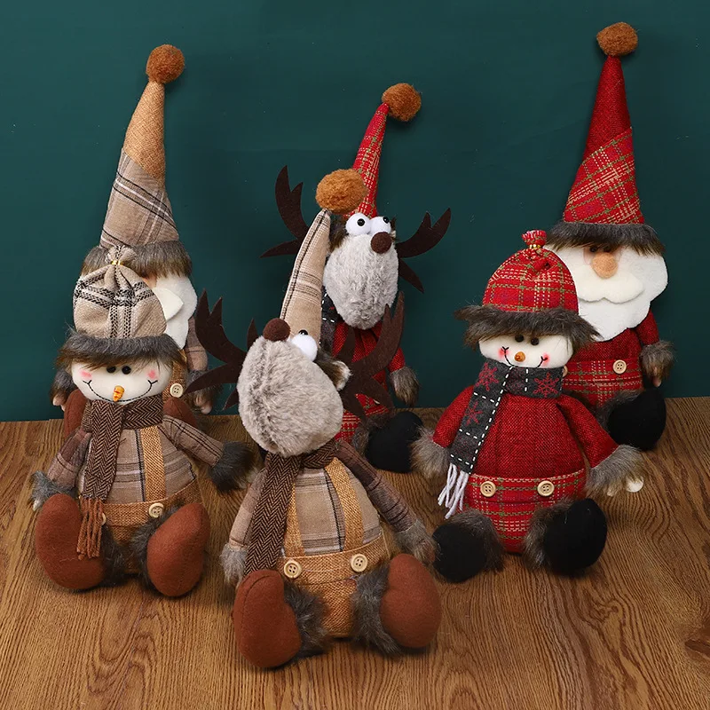 

Cheistmas Santa Claus Doll Sitting Doll Window Decoration Christmas Elk Decorations Decoration Doll Christmas Accessories