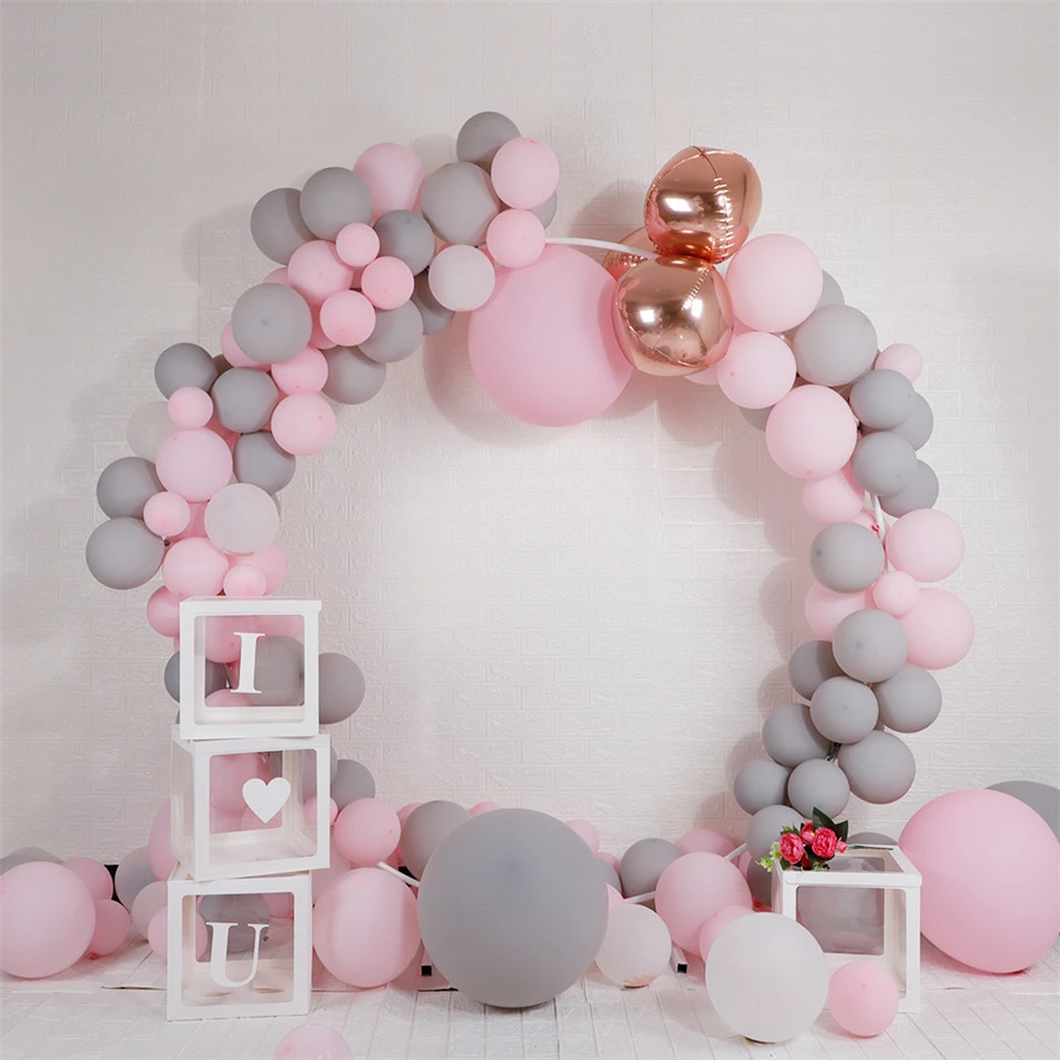 Decoraci&oacute;n de globos para bodas, Kit de arco de soporte circular para globos de cumplea&ntilde;os, arco para soporte de globos, decoraci&oacute;n de fiesta-3