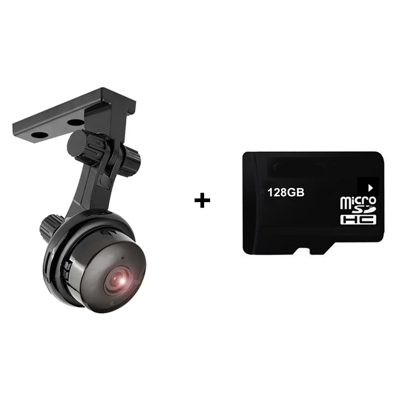 Camera Bracket 128GB SNOSECURE HD 1080P Мини IP Камера домашней безопасности Dvr Ночное видение обнаружения движения мини-камера-Регистратор 2-полосная аудио легко установить Wi-Fi камера - Цвет: Camera Bracket 128GB